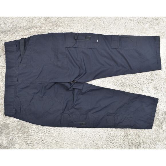 5.11 Tactical Men's Size 42x30 Cargo Multipocket Carpenter Blue Polyester - Picture 3 of 8